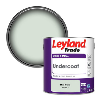 Leyland Trade Wood & Metal Undercoat Paint Mint Wafer (Ppg1130-2) 2.5L from B&Q