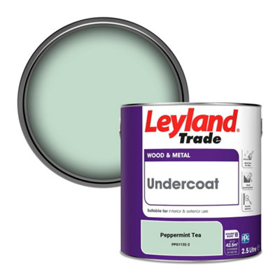 Leyland Trade Wood & Metal Undercoat Paint Peppermint Tea (Ppg1132-2) 2.5L from B&Q