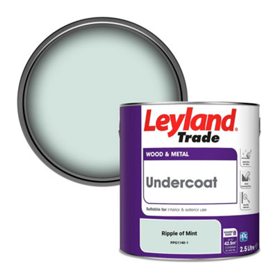 Leyland Trade Wood & Metal Undercoat Paint Ripple Of Mint (Ppg1140-1) 2.5L from B&Q