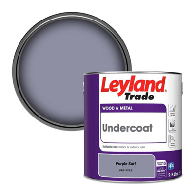 Leyland Trade Wood & Metal Undercoat Paint Purple Surf (Ppg1173-5) 2.5L from B&Q