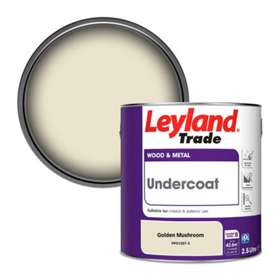 Leyland Trade Wood & Metal Undercoat Paint Golden Mushroom (Ppg1207-2) 2.5L from B&Q