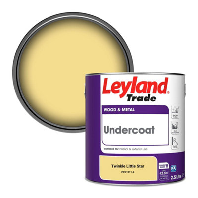 Leyland Trade Wood & Metal Undercoat Paint Twinkle Little Star (Ppg1211-4) 2.5L from B&Q