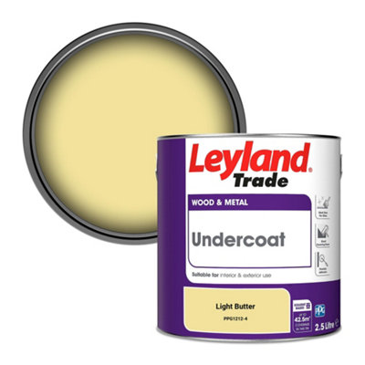 Leyland Trade Wood & Metal Undercoat Paint Light Butter (Ppg1212-4) 2.5L from B&Q