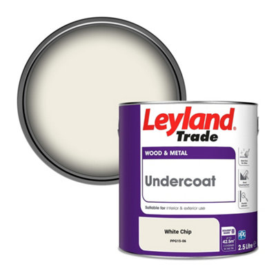 Leyland Trade Wood & Metal Undercoat Paint White Chip (Ppg15-06) 2.5L from B&Q
