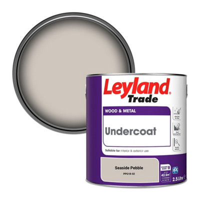 Leyland Trade Wood & Metal Undercoat Paint Seaside Pebble (Ppg18-02) 2.5L from B&Q