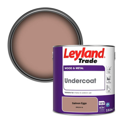 Leyland Trade Wood & Metal Undercoat Paint Salmon Eggs (Ppg18-16) 2.5L from B&Q