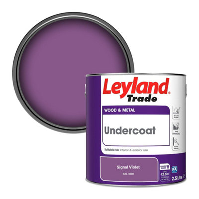 Leyland Trade Wood & Metal Undercoat Paint Signal Violet (Ral 4008) 2.5L from B&Q