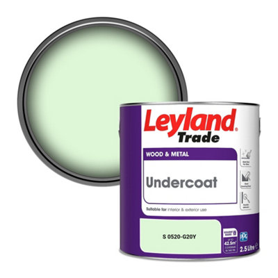 Leyland Trade Wood & Metal Undercoat Paint (S 0520-G20Y) 2.5L from B&Q