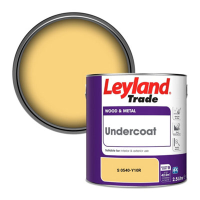Leyland Trade Wood & Metal Undercoat Paint (S 0540-Y10R) 2.5L from B&Q