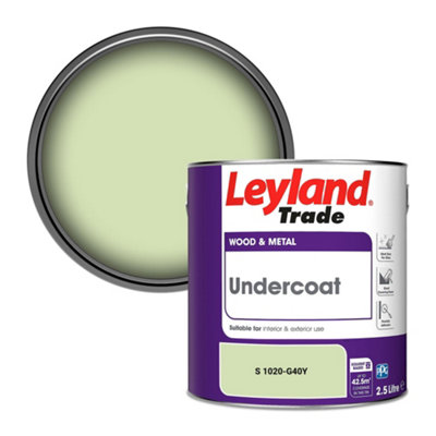Leyland Trade Wood & Metal Undercoat Paint (S 1020-G40Y) 2.5L from B&Q