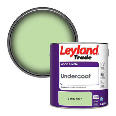 Leyland Trade Wood & Metal Undercoat Paint (S 1030-G30Y) 2.5L from B&Q