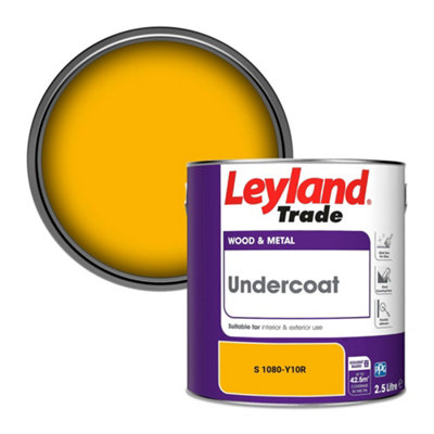 Leyland Trade Wood & Metal Undercoat Paint (S 1080-Y10R) 2.5L from B&Q