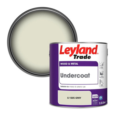 Leyland Trade Wood & Metal Undercoat Paint (S 1505-G90Y) 2.5L from B&Q