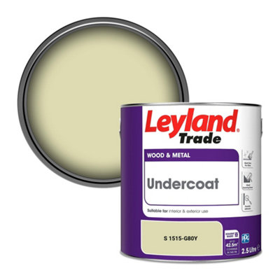 Leyland Trade Wood & Metal Undercoat Paint (S 1515-G80Y) 2.5L from B&Q