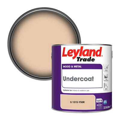 Leyland Trade Wood & Metal Undercoat Paint (S 1515-Y50R) 2.5L from B&Q