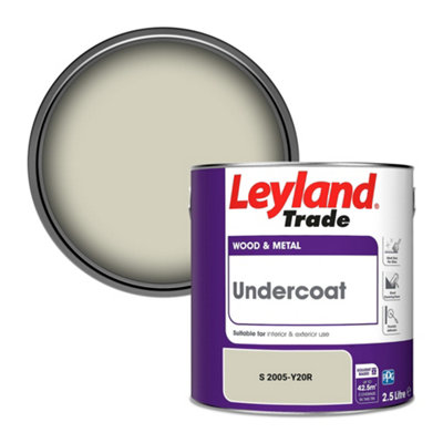 Leyland Trade Wood & Metal Undercoat Paint (S 2005-Y20R) 2.5L from B&Q