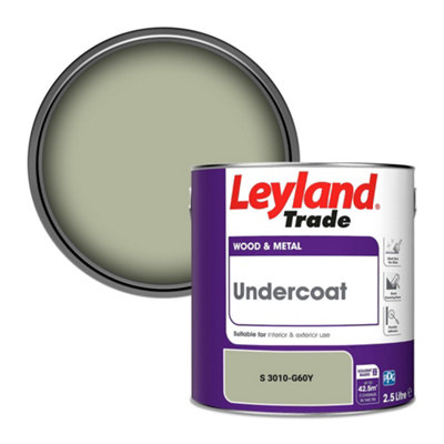 Leyland Trade Wood & Metal Undercoat Paint (S 3010-G60Y) 2.5L from B&Q