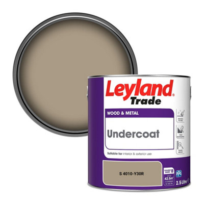 Leyland Trade Wood & Metal Undercoat Paint (S 4010-Y30R) 2.5L from B&Q
