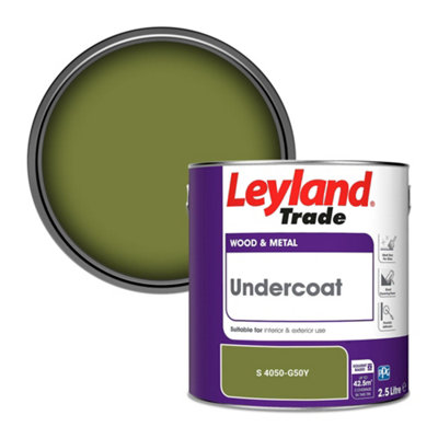 Leyland Trade Wood & Metal Undercoat Paint (S 4050-G50Y) 2.5L from B&Q