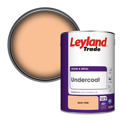 Leyland Trade Wood & Metal Undercoat Paint (0030-Y50R) 5L from B&Q