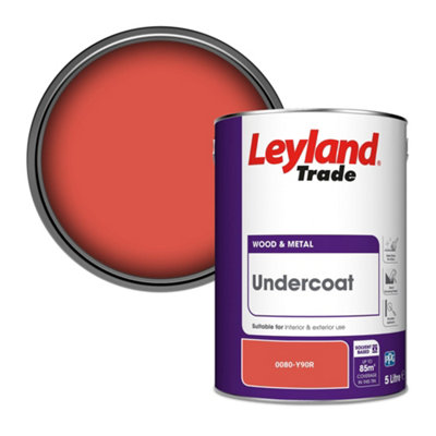 Leyland Trade Wood & Metal Undercoat Paint (0080-Y90R) 5L from B&Q