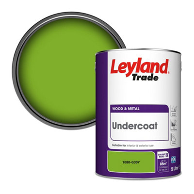 Leyland Trade Wood & Metal Undercoat Paint (1080-G30Y) 5L from B&Q