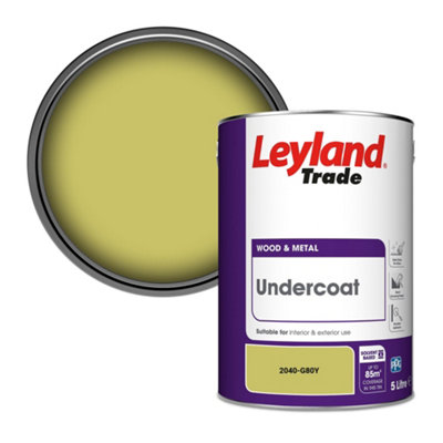 Leyland Trade Wood & Metal Undercoat Paint (2040-G80Y) 5L from B&Q