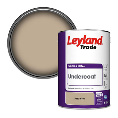 Leyland Trade Wood & Metal Undercoat Paint (3010-Y40R) 5L from B&Q