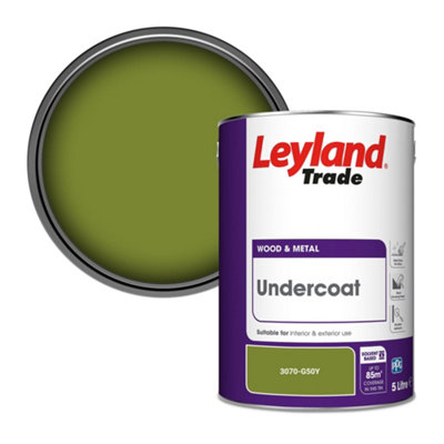 Leyland Trade Wood & Metal Undercoat Paint (3070-G50Y) 5L from B&Q