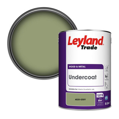 Leyland Trade Wood & Metal Undercoat Paint (4020-G50Y) 5L from B&Q