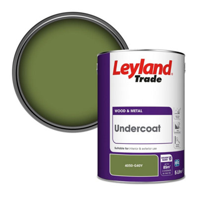 Leyland Trade Wood & Metal Undercoat Paint (4050-G40Y) 5L from B&Q