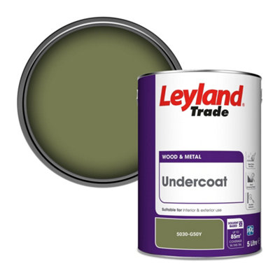 Leyland Trade Wood & Metal Undercoat Paint (5030-G50Y) 5L from B&Q