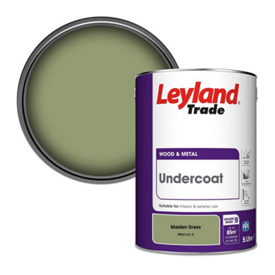 Leyland Trade Wood & Metal Undercoat Paint Maiden Grass (Ppg1121-5) 5L from B&Q