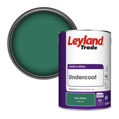 Leyland Trade Wood & Metal Undercoat Paint Pine Thicket (Ppg1140-6) 5L from B&Q