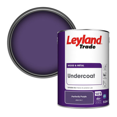Leyland Trade Wood & Metal Undercoat Paint Perfectly Purple (Ppg1176-7) 5L from B&Q