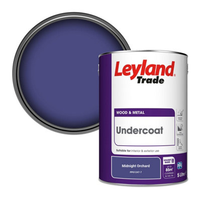 B&Q -  Wood & Metal Undercoat Paint Midnight Orchard (Ppg1247-7) 5L