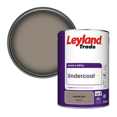 Leyland Trade Wood & Metal Undercoat Paint Country Cafe (Ppg14-02) 5L from B&Q
