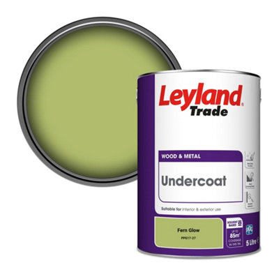 Leyland Trade Wood & Metal Undercoat Paint Fern Glow (Ppg17-27) 5L from B&Q