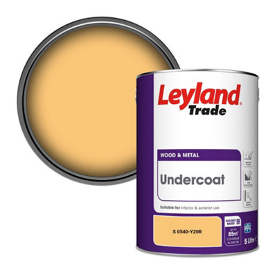 Leyland Trade Wood & Metal Undercoat Paint (S 0540-Y20R) 5L from B&Q