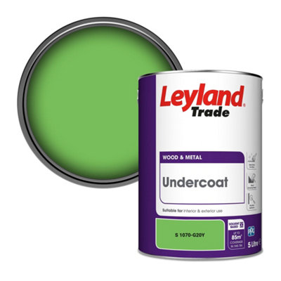 Leyland Trade Wood & Metal Undercoat Paint (S 1070-G20Y) 5L from B&Q