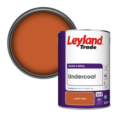 Leyland Trade Wood & Metal Undercoat Paint (S 2075-Y60R) 5L from B&Q
