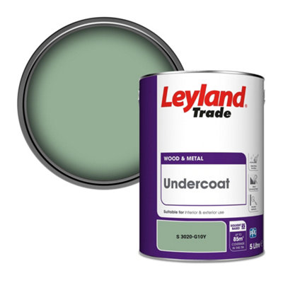 Leyland Trade Wood & Metal Undercoat Paint (S 3020-G10Y) 5L from B&Q