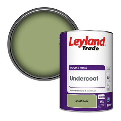 Leyland Trade Wood & Metal Undercoat Paint (S 3030-G40Y) 5L from B&Q