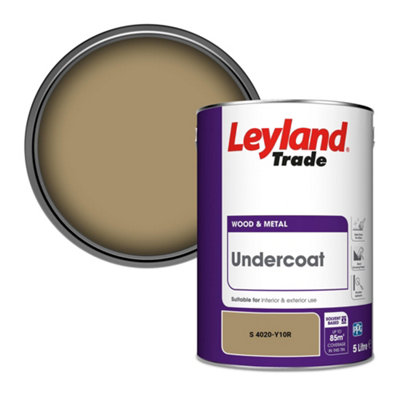 Leyland Trade Wood & Metal Undercoat Paint (S 4020-Y10R) 5L from B&Q