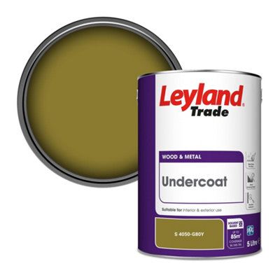 Leyland Trade Wood & Metal Undercoat Paint (S 4050-G80Y) 5L from B&Q