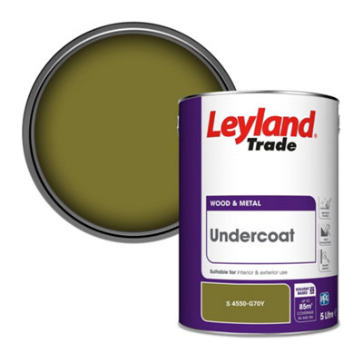 Leyland Trade Wood & Metal Undercoat Paint (S 4550-G70Y) 5L from B&Q