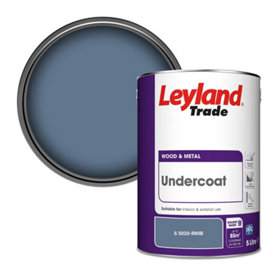 Leyland Trade Wood & Metal Undercoat Paint (S 5020-R80B) 5L from B&Q