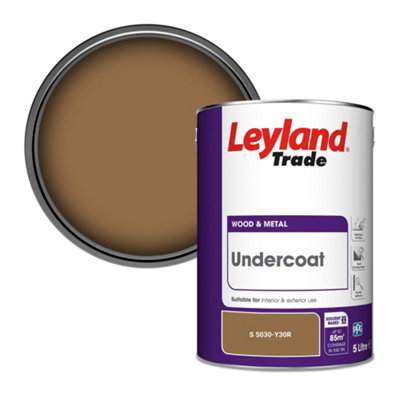 Leyland Trade Wood & Metal Undercoat Paint (S 5030-Y30R) 5L from B&Q
