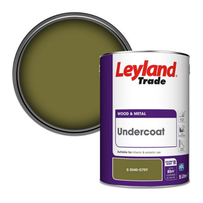 Leyland Trade Wood & Metal Undercoat Paint (S 5040-G70Y) 5L from B&Q