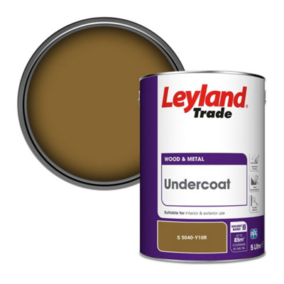 Leyland Trade Wood & Metal Undercoat Paint (S 5040-Y10R) 5L from B&Q